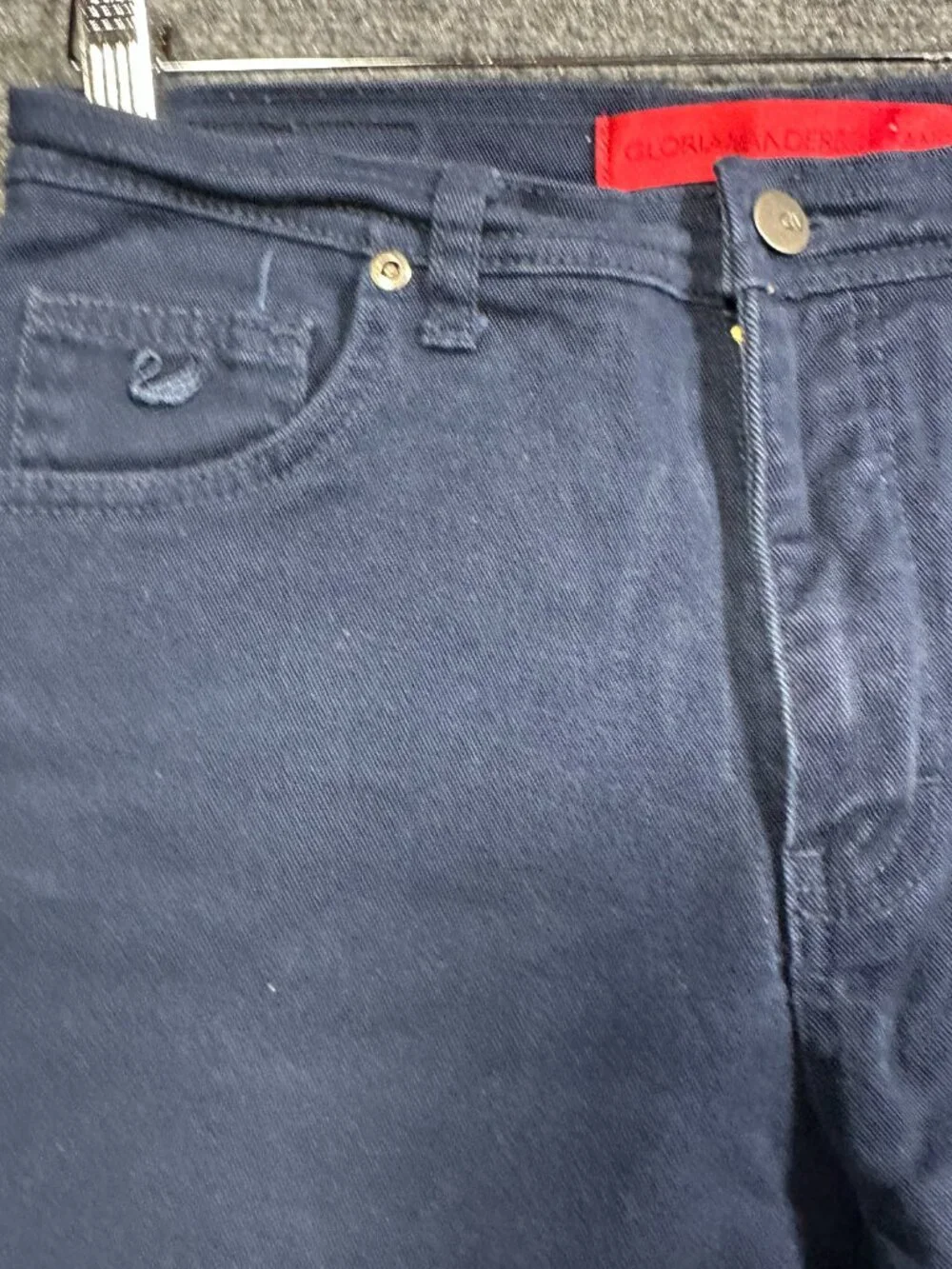 Gloria Vanderbilt Jeans Womens 10 Petite Ankle Straight Blue Cotton Stretch - Picture 4 of 11